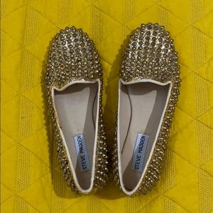 Steve Madden Studlyy Gold flats